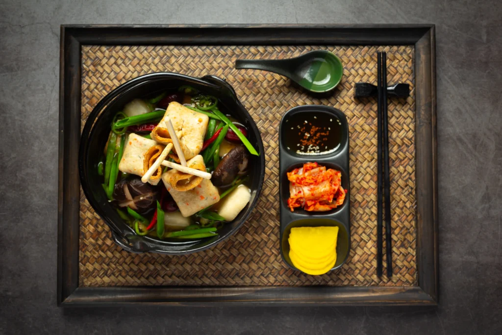 vegetarian Korean lunch