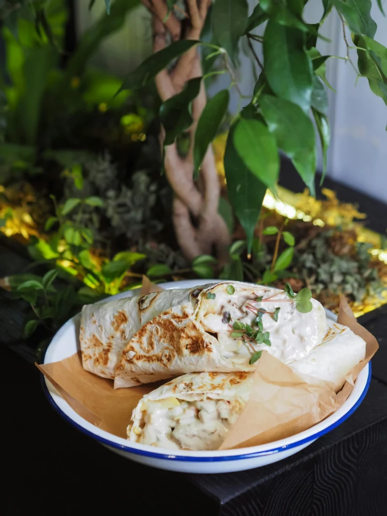 Cheese Garlic Chicken Wraps