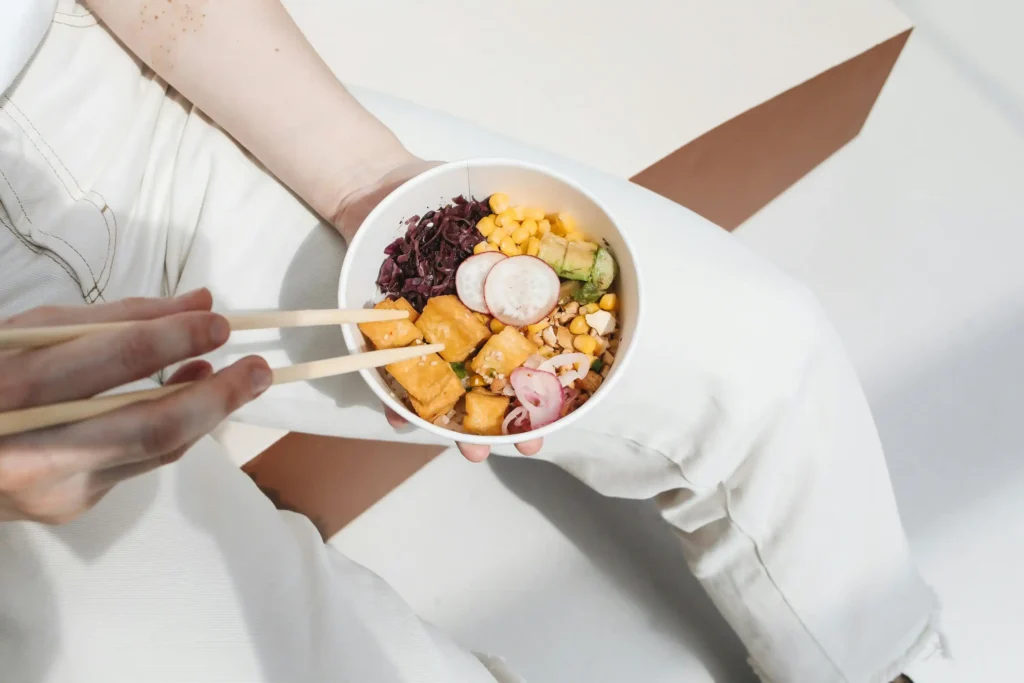 vegetarian Korean lunch