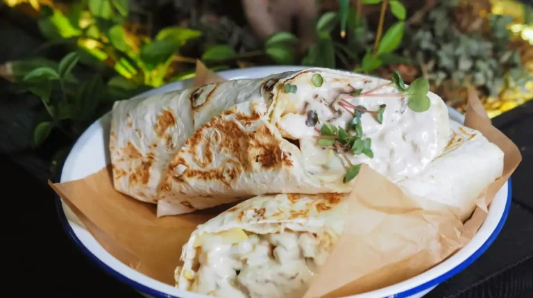 Cheese Garlic Chicken Wraps