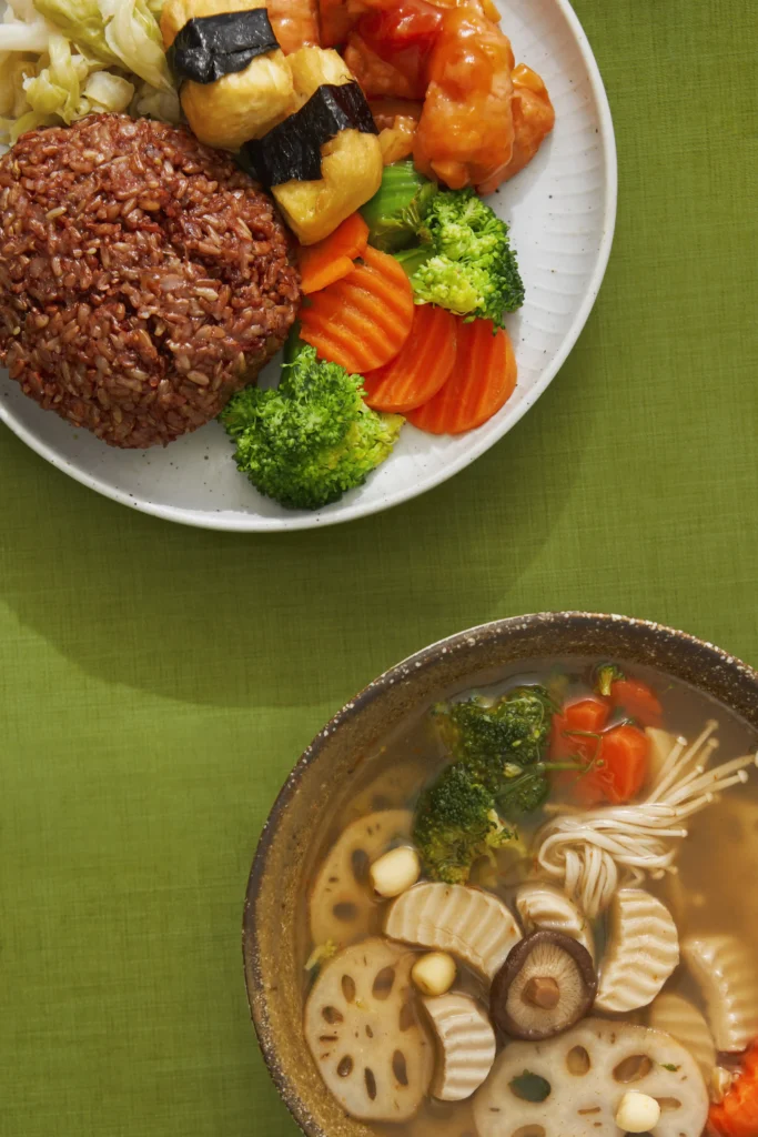 vegetarian Korean lunch